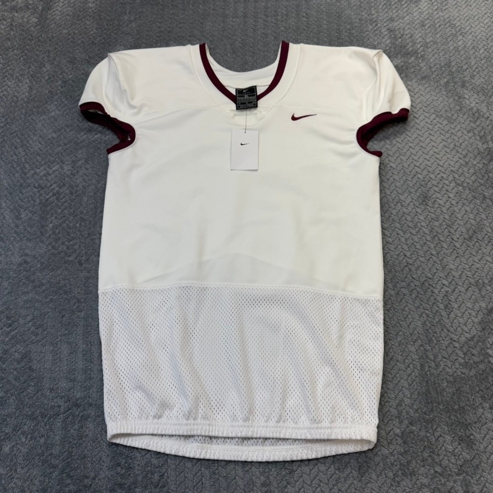 Nike Football Jersey Mens‎ XL White Burgundy Practice Team Engineered NWT